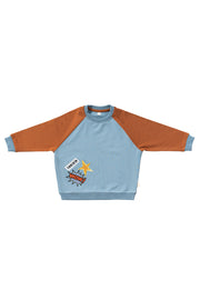 mielakids - COLORBLOCK SWEATSHIRT - petrol